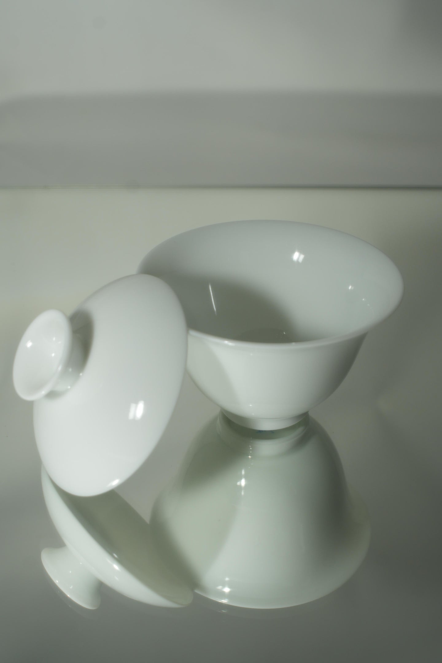 Small ANMO Double Happiness High White Porcelain Gaiwan