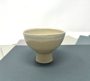 handmade bowl with foot by ceramic artist Catharina Sommer for ANMO