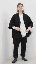 Load image into Gallery viewer, Black Haori Pants - ANMO x Injury - &quot;Stay at home Capsule Collection&quot;