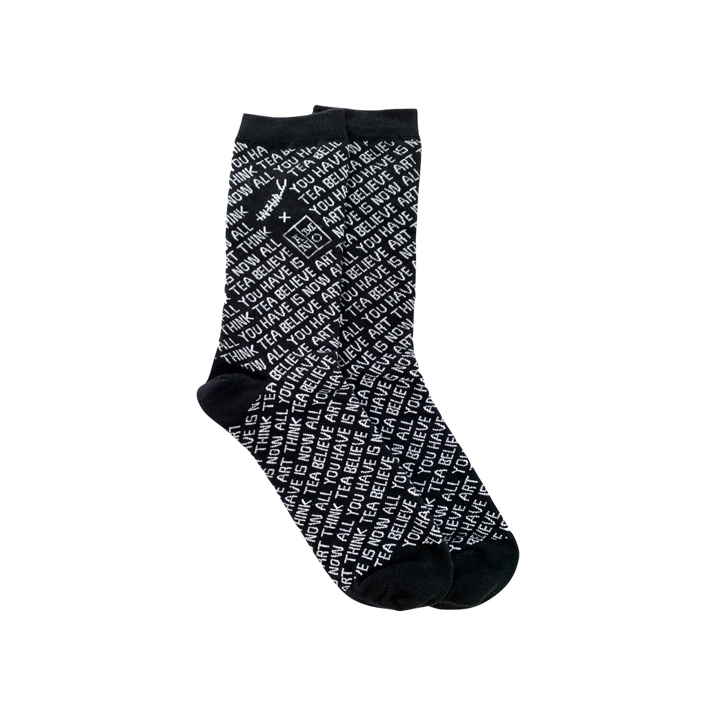 The INJURY x ANMO socks black